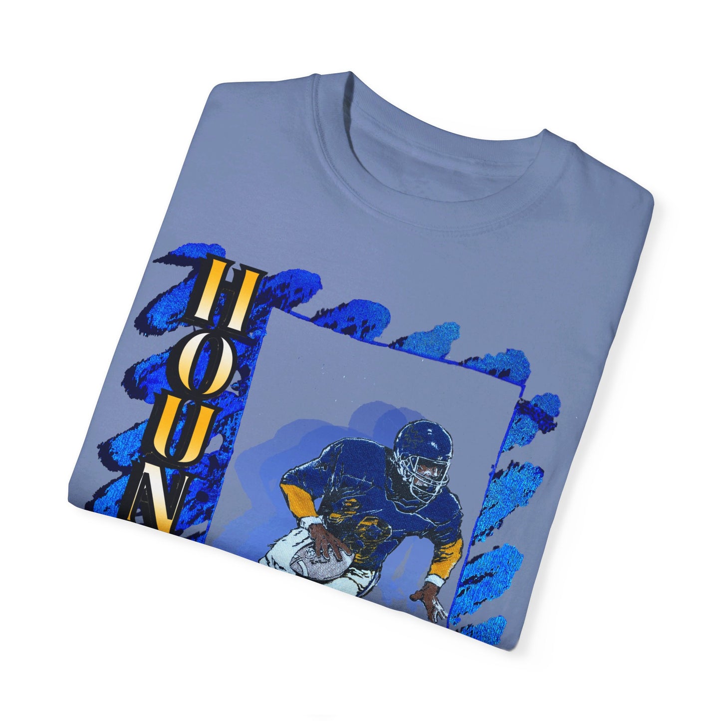 Vintage Style Hounds Football Shadow Garment-Dyed T-shirt