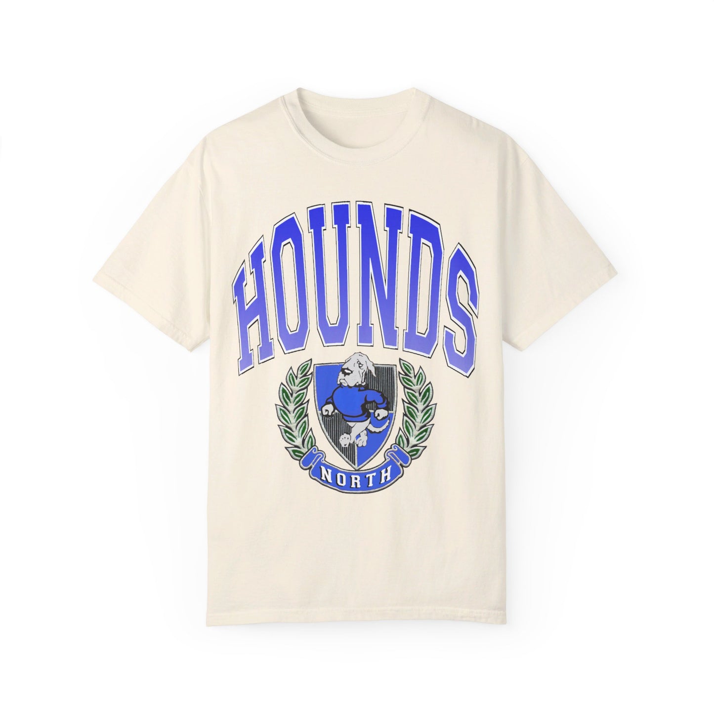 Vintage Style Hounds Crest Garment-Dyed T-shirt