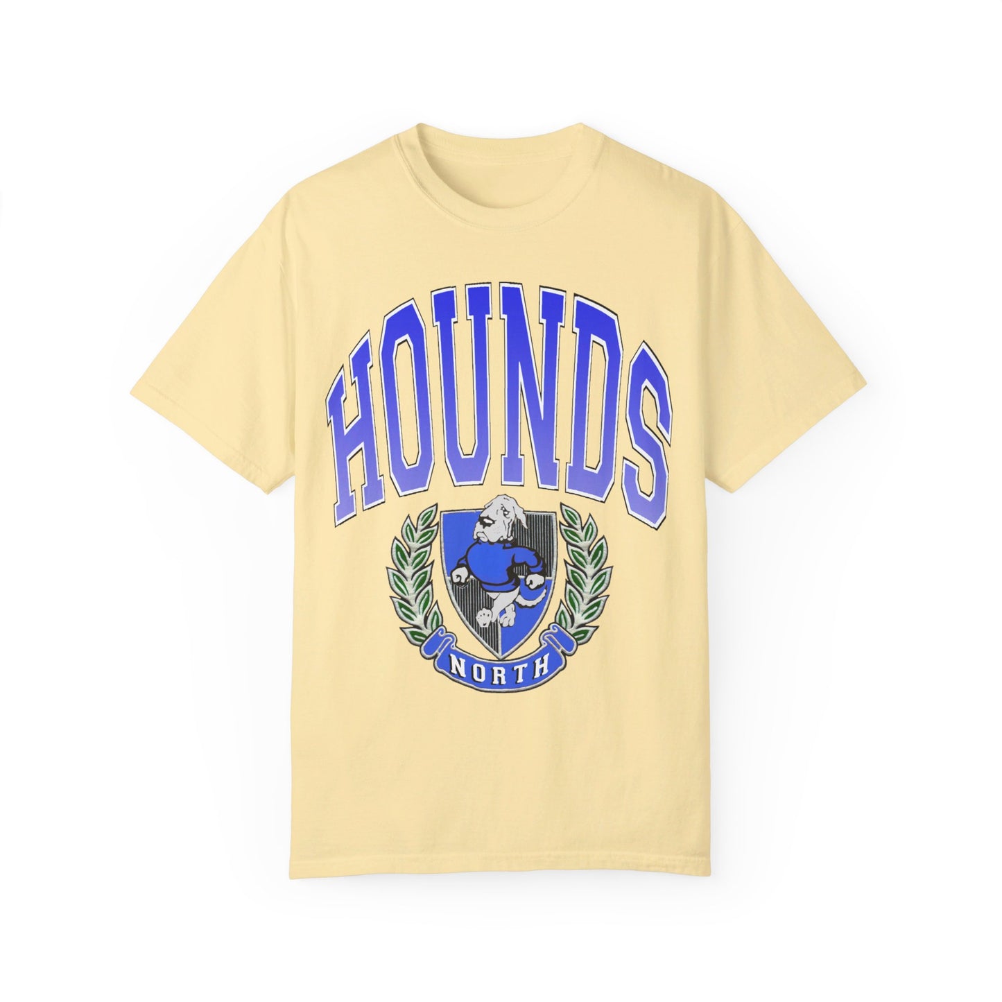 Vintage Style Hounds Crest Garment-Dyed T-shirt