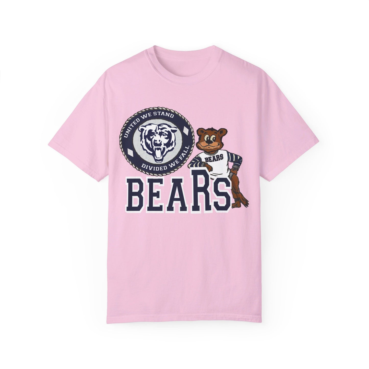 Vintage Style Bears Mascot Garment-Dyed T-shirt