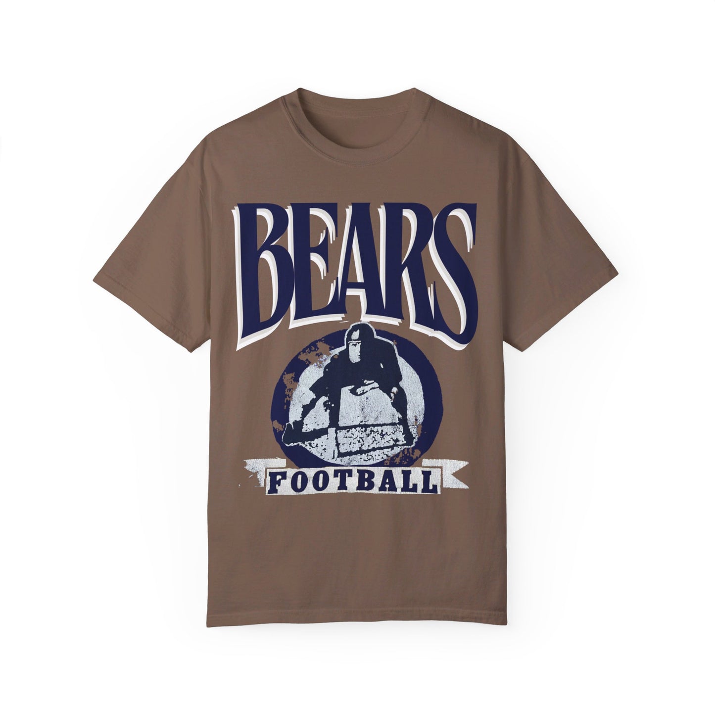 Vintage Style Bears Football Garment-Dyed T-shirt