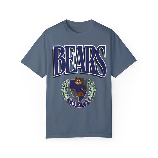 Vintage Style Bears Crest Garment-Dyed T-shirt