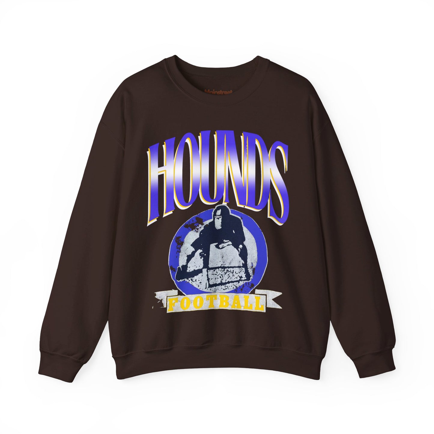 Vintage Style Hounds Football Crewneck Sweatshirt