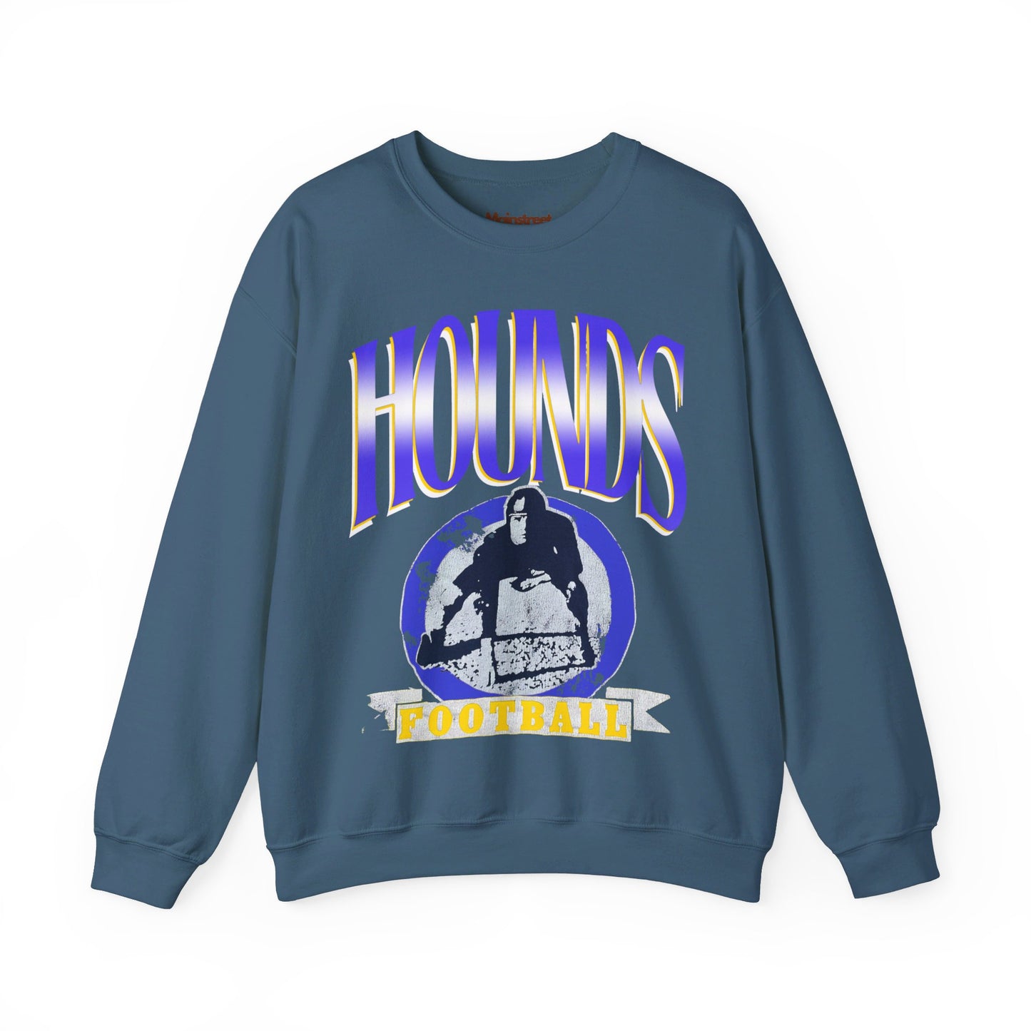 Vintage Style Hounds Football Crewneck Sweatshirt