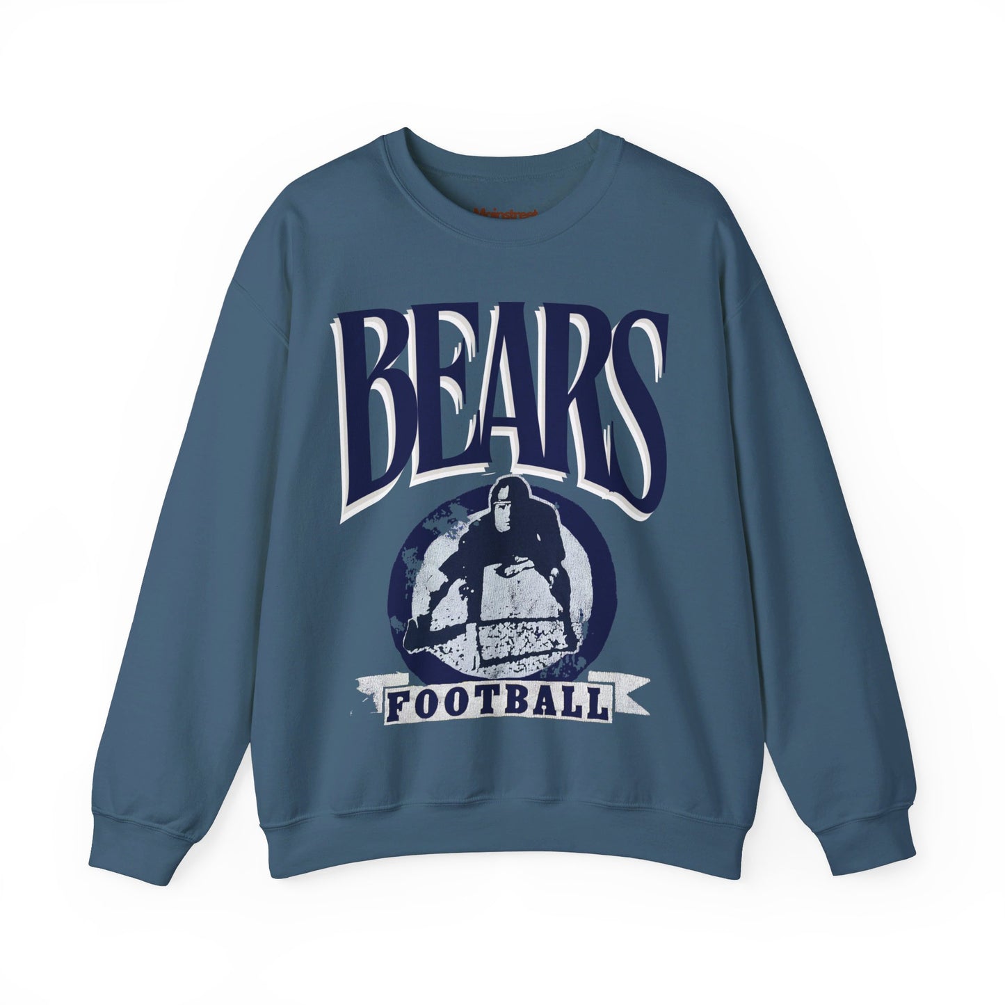 Vintage Style Bears Football Crewneck Sweatshirt