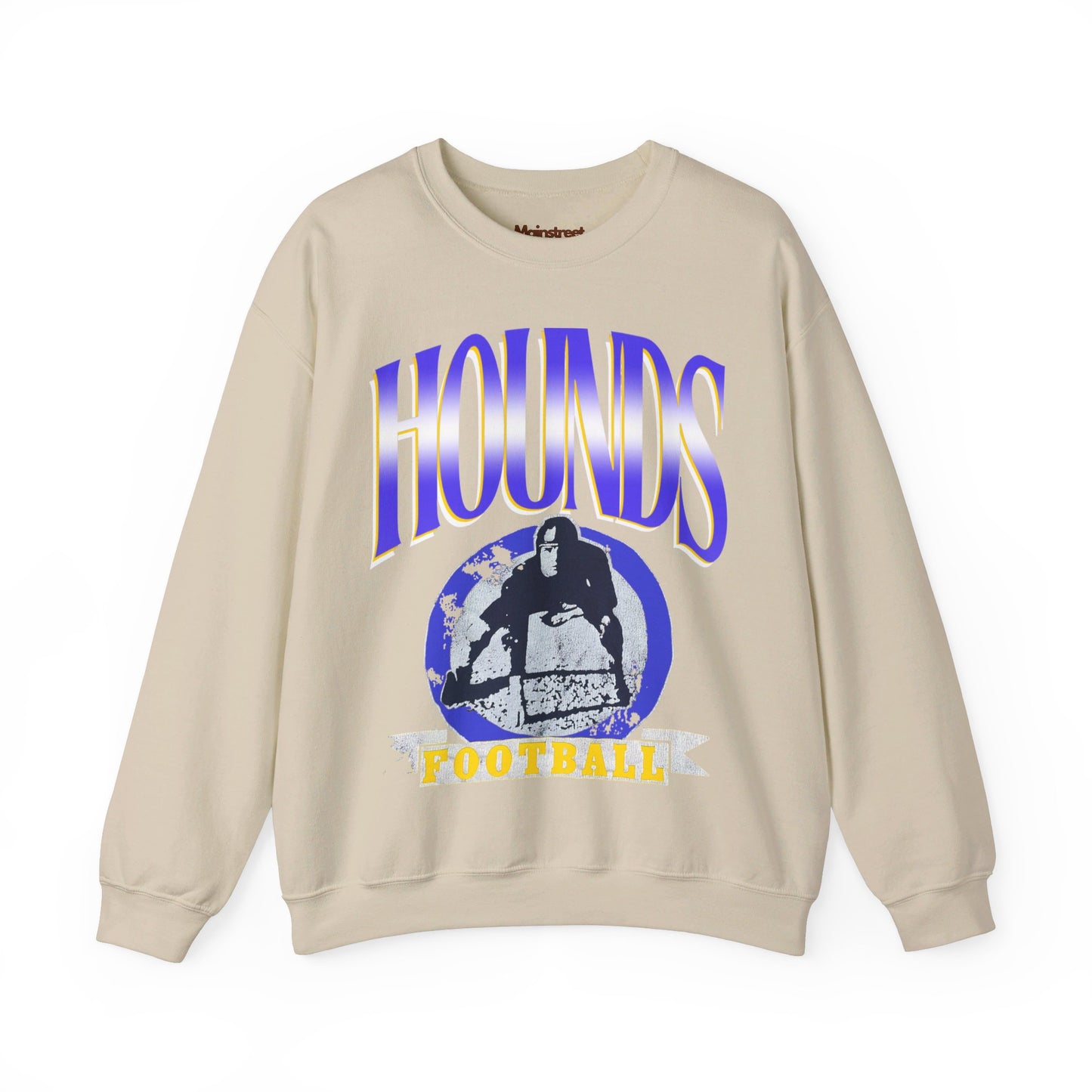 Vintage Style Hounds Football Crewneck Sweatshirt