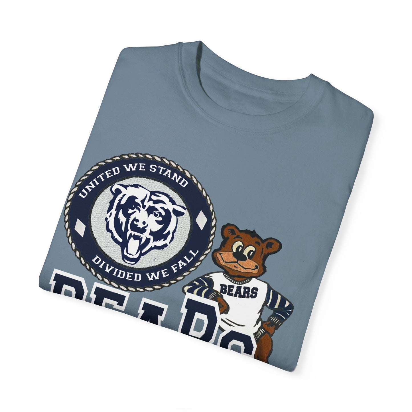 Vintage Style Bears Mascot Garment-Dyed T-shirt