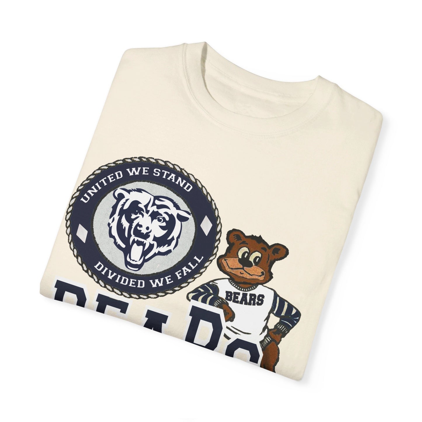 Vintage Style Bears Mascot Garment-Dyed T-shirt