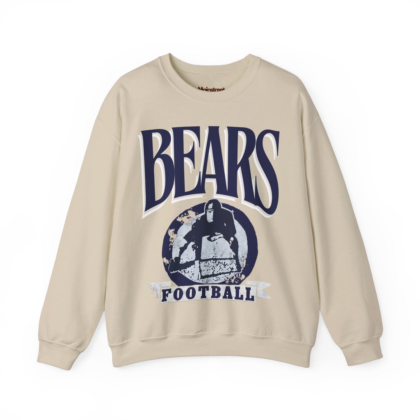 Vintage Style Bears Football Crewneck Sweatshirt