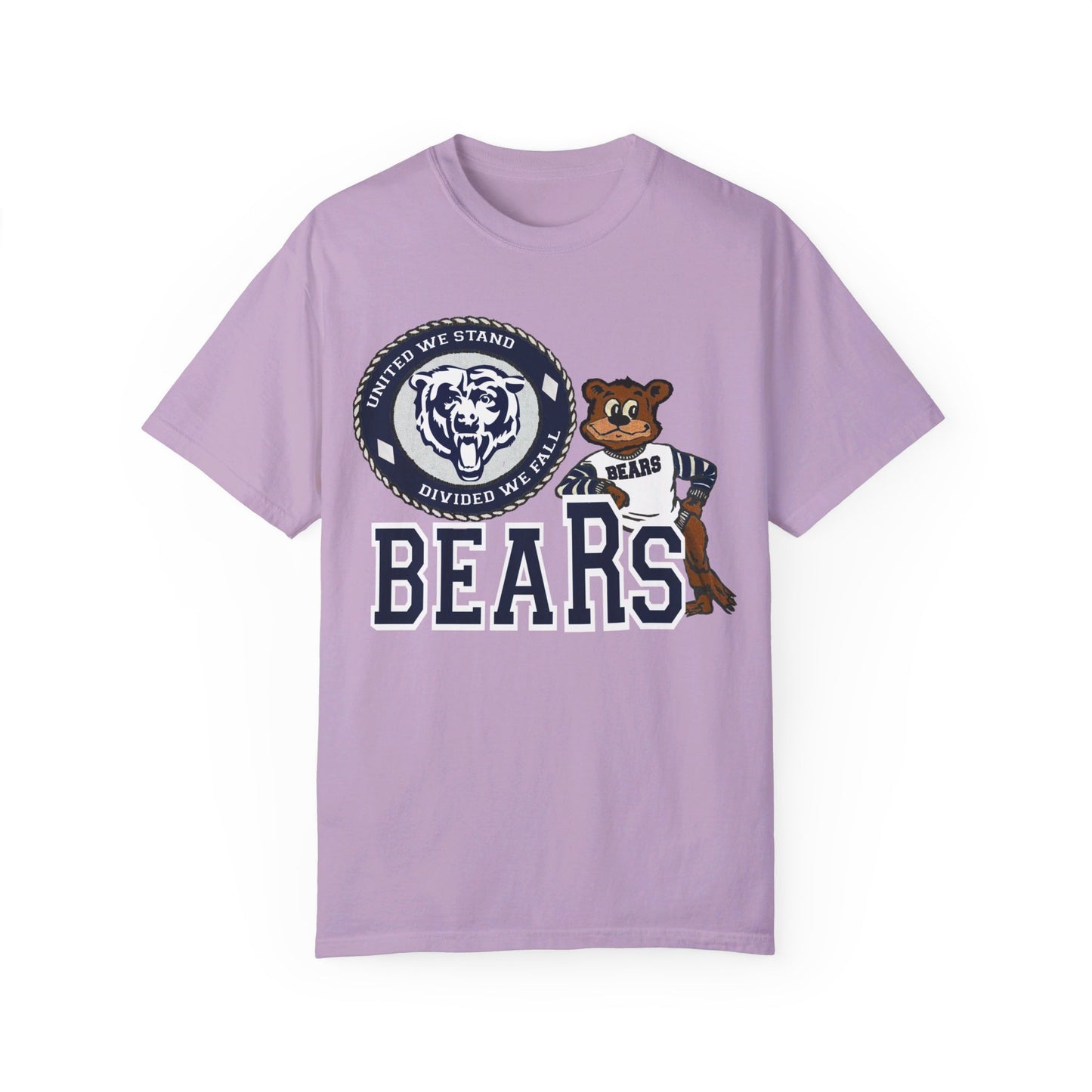 Vintage Style Bears Mascot Garment-Dyed T-shirt