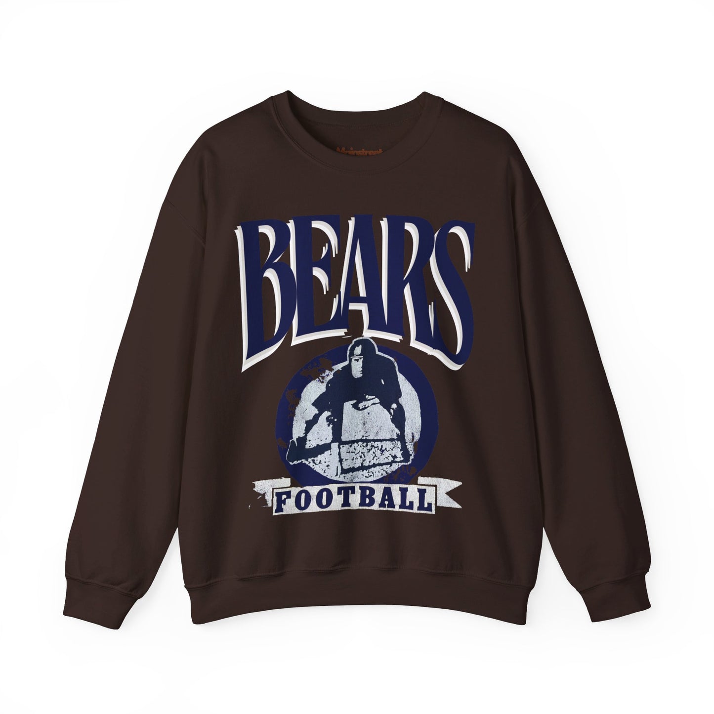 Vintage Style Bears Football Crewneck Sweatshirt