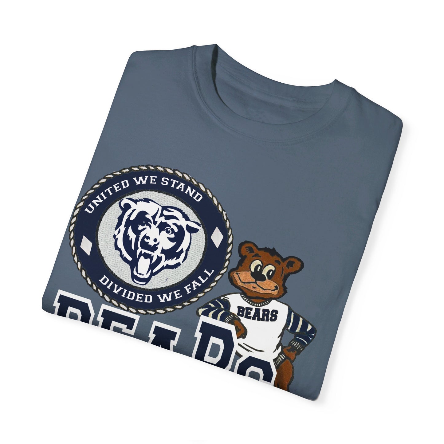 Vintage Style Bears Mascot Garment-Dyed T-shirt